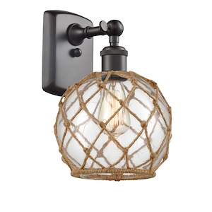 Farmhouse Rope - 100W 1 LED Wall Sconce-11 Inch Tall and 8 Inch Wide - 1428386
