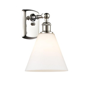 Berkshire Glass - 1 Light Wall Sconce-11 Inch Tall and 8 Inch Wide - 1425184