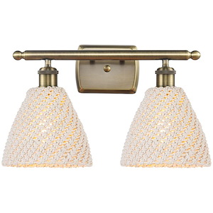 Bristol Natural - 2 Light Bath Vanity-10.5 Inch Tall and 17.5 Inch Wide - 1387728