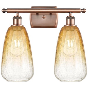 Brookhaven Almond - 2 Light Bath Vanity-14 Inch Tall and 16 Inch Wide - 1387687