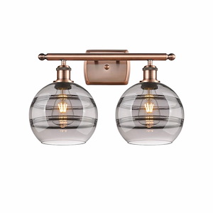 Rochester - 2 Light Bath Vanity In Industrial Style-10.88 Inches Tall and 18 Inches Wide - 1330017
