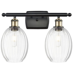 Preston - 2 Light Bulb Shade Bath Vanity-11.75 Inch Tall and 16.25 Inch Wide - 1387680