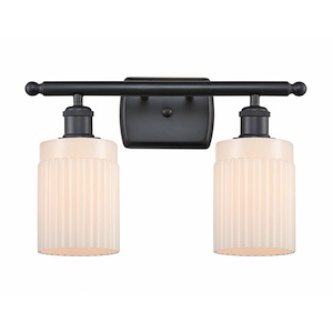 Hadley - 2 Light Bath Vanity In Art Deco Style-9 Inches Tall and 16 Inches Wide - 1289548