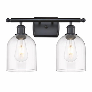 Bella - 2 Light Bath Vanity In Industrial Style-10.5 Inches Tall and 15.5 Inches Wide - 1330048