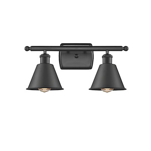Ballston - 2 Light Smithfield Bath Vanity In IndustrialStyle-10.5 Inches Tall and 16 Inches Wide - 1266261