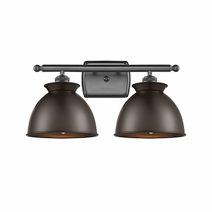 Adirondack - 2 Light Bath Vanity In Industrial Style-12 Inches Tall and 18 Inches Wide - 1297710