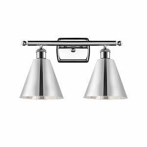 Ballston Cone - 2 Light Bath Vanity In Industrial Style-11.25 Inches Tall and 18 Inches Wide - 1425411