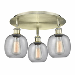 Belfast - 3 Light Flush Mount In Industrial Style-9.5 Inches Tall and 17.75 Inches Wide - 1330033