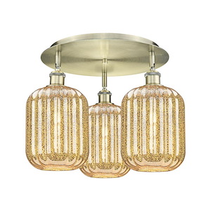 Preston - 3 Light Jar Flush Mount-14 Inch Tall and 19 Inch Wide - 1387683