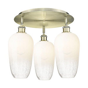 Brookhaven Flute - 3 Light Flush Mount-17 Inch Tall and 19 Inch Wide - 1387689