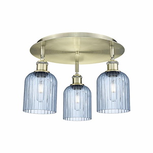 Bridal Veil - 3 Light Flush Mount-10 Inch Tall and 16.75 Inch Wide - 1364531
