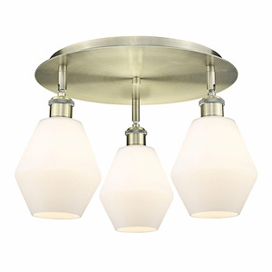 Cindyrella - 3 Light Flush Mount In Industrial Style-10 Inches Tall and 17.75 Inches Wide - 1330097