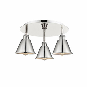 Ballston - 3 Light Flush Mount In Industrial Style-8 Inches Tall and 18.25 Inches Wide - 1330069