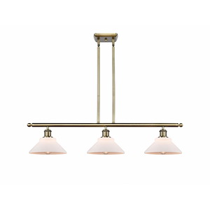 Orwell - 3 Light Stem Hung Island-7.5 Inch Tall and 36 Inch Wide - 1425542