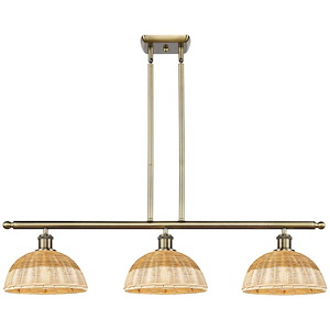 Bristol Natural II - 3 Light Stem Hung Island-8.5 Inch Tall and 36 Inch Wide - 1387742