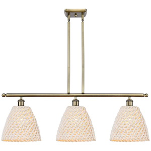 Bristol Natural - 3 Light Stem Hung Island-11.63 Inch Tall and 36 Inch Wide - 1387704