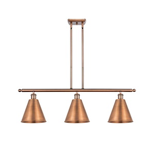 Berkshire Metal - 3 Light Stem hung Island-10.5 Inch Tall and 36 Inch Wide - 1425585