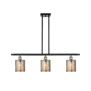 Cobbleskill - 3 Light Island In Industrial Style-10 Inches Tall and 36 Inches Wide - 1289569
