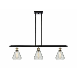 Conesus - 3 Light Island In Industrial Style-11 Inches Tall and 36 Inches Wide - 1289595