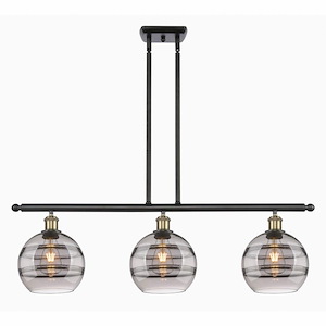 Rochester - 3 Light Stem Hung Island In Industrial Style-10.38 Inches Tall and 36 Inches Wide - 1330087