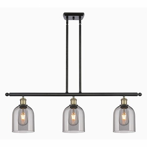Bella - 3 Light Stem Hung Island In Industrial Style-10 Inches Tall and 36 Inches Wide - 1330139