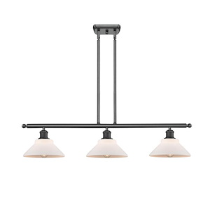 Orwell - 3 Light Stem Hung Island-7.5 Inch Tall and 36 Inch Wide - 1425579