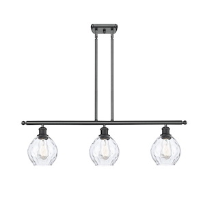 Waverly - 3 Light Stem Hung Island-9 Inch Tall and 36 Inch Wide - 1427518