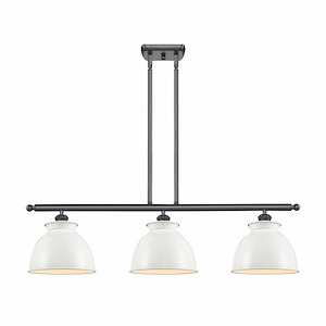Adirondack - 3 Light Island In Industrial Style-11 Inches Tall and 36 Inches Wide - 1425590