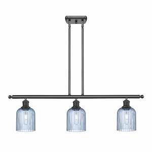 Bridal Veil - 3 Light Stem Hung Island-9.5 Inch Tall and 36 Inch Wide - 1364670