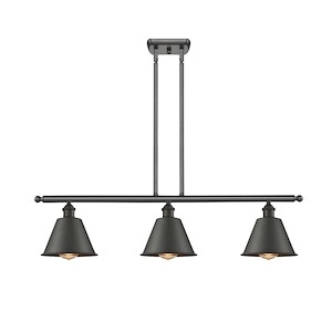 Smithfield - 3 Light Stem Hung Island-8 Inch Tall and 36 Inch Wide - 1427525