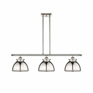 Adirondack - 3 Light Stem Hung Island In Art Deco Style-11 Inches Tall and 36 Inches Wide - 1425575