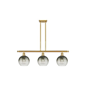 Brookhaven Globe - 3 Light Stem Hung Island-11 Inch Tall and 36 Inch Wide - 1387724