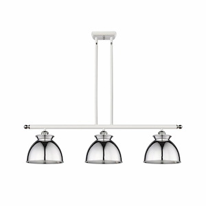 Adirondack - 3 Light Stem Hung Island In Art Deco Style-11 Inches Tall and 36 Inches Wide - 1425596