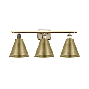 Berkshire Metal - 3 Light Bath Vanity-11 Inch Tall and 28 Inch Wide - 1426133