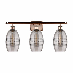 Vaz - 3 Light Bath Vanity In Industrial Style-9.13 Inches Tall and 25.88 Inches Wide - 1330119
