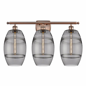 Vaz - 3 Light Bath Vanity In Industrial Style-10.88 Inches Tall and 28 Inches Wide - 1330140