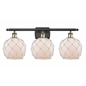 Farmhouse Rope - 3 Light Bath Vanity In Industrial Style-13 Inches Tall and 26 Inches Wide - 1289620