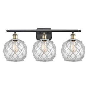 Farmhouse Rope - 3 Light Bath Vanity In Industrial Style-13 Inches Tall and 26 Inches Wide - 1289662