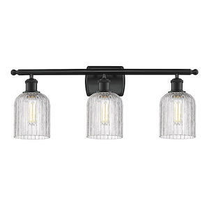 Bridal Veil - 3 Light Bath Vanity In Art Deco Style-10 Inches Tall and 25 Inches Wide - 1330122