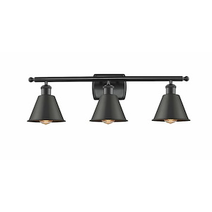 Ballston - 3 Light Smithfield Bath Vanity In IndustrialStyle-10.5 Inches Tall and 26 Inches Wide - 1266269