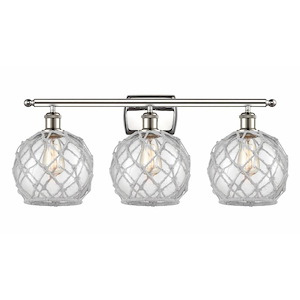 Farmhouse Rope - 3 Light Bath Vanity In Industrial Style-13 Inches Tall and 26 Inches Wide - 1289662