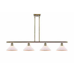 Orwell - 4 Light Stem Hung Island-7.5 Inch Tall and 48 Inch Wide - 1426170