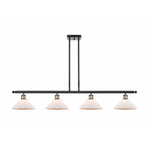 Orwell - 4 Light Stem Hung Island-7.5 Inch Tall and 48 Inch Wide - 1426171
