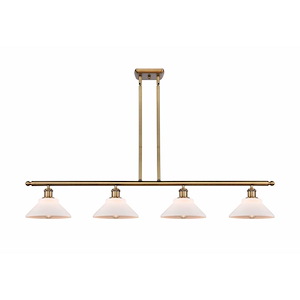 Orwell - 4 Light Stem Hung Island-7.5 Inch Tall and 48 Inch Wide - 1425975