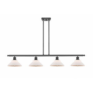 Orwell - 4 Light Stem Hung Island-7.5 Inch Tall and 48 Inch Wide - 1428035