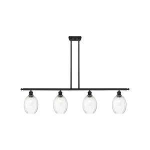 Preston - 4 Light Stem Hung Island-11.25 Inch Tall and 48 Inch Wide - 1387699
