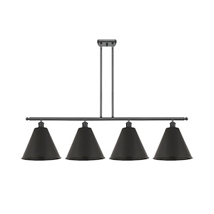 Berkshire Metal - 4 Light Stem hung Island-13.5 Inch Tall and 50.25 Inch Wide - 1426173