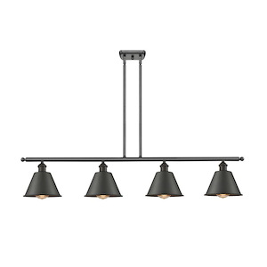 Smithfield - 4 Light Stem Hung Island-8 Inch Tall and 48 Inch Wide - 1428041