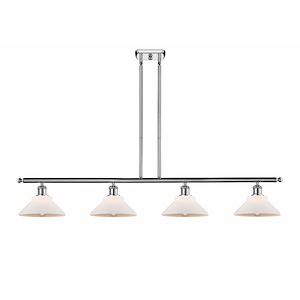 Orwell - 4 Light Stem Hung Island-7.5 Inch Tall and 48 Inch Wide - 1428042