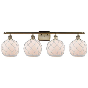 Farmhouse Rope - 4 Light Bath Vanity-11 Inch Tall and 38 Inch Wide - 1426027
